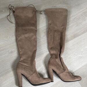 Steve Madden Tan Over-the-Knee Boots